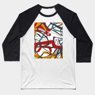 colourful abstract style design Baseball T-Shirt